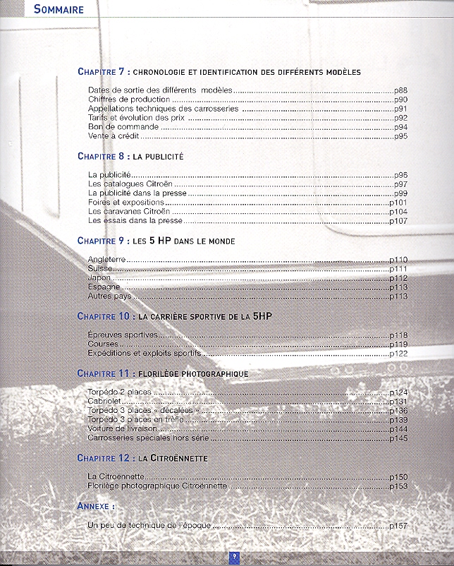 Sommaire 2 Livre 5HP